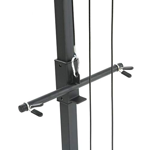 GiODLCE Cable Crossover Machine Fitness Functional Trainer with Heavy Duty Rotating Pulleys Multi-Grip Pull-Up Workout Station - Thumbnail 5