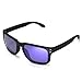 Walleva Replacement Lenses For Oakley Holbrook Sunglasses - Multiple Options Available (Purple Coated - Polarized)