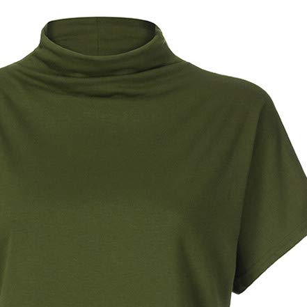 3 FEDULK+Blouse+Turtleneck+Sleeve+T+Shirt