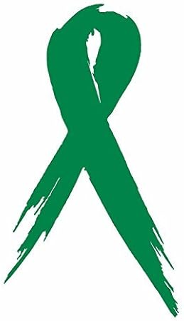 Amazon Com Liver Cancer Awareness Ribbon Logo Symbol Vinyl Stickers Symbol 5 5 Decorative Die Cut Decal For Cars Tablets Laptops Skateboard Green Color Computers Accessories