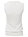 Women's Solid Classic V-Neck Sleeveless Pullover Sweater Vest Top Ivory M