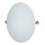 Gatco 4359LG Charlotte Large Oval Wall Mirror, Chrome