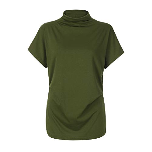 1 FEDULK+Blouse+Turtleneck+Sleeve+T+Shirt