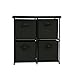 Homebi 4-Drawer Storage Chest Shelf Unit Storage Cabinet Multi-Bin Organizer with Removable Non-Woven Fabric Bins,25