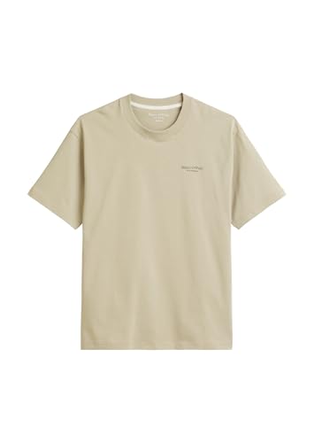 Marc OߴPolo Camiseta con estampado en la espalda Hombre Relaxed Fit, Beige (Pure Cashmere), S