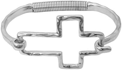 Amazon.com: Silverly Classic Cross Sterling Silver Bangle