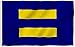 3X5 Blue Lgbt Lesbian Gay 3'X5' Human Rights Flag Banner Civil Equality Peace