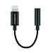 CHARGEWORX Lightning to 3.5mm Headphone Jack Adapter MFi Certified Audio Connector for Apple iPhone 11/PRO, X/XR/XS/XS Max, 8/8 Plus, 7/7 Plus, iPod, iPad Supports Music Control & Call Functions-Black primary