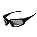 EnzoDate Polarized Daisy One X7 Army Sunglasses, Military Goggles 4 Lens Kit, Men War Game Tactical Outdoor Sunglasses (Black, 1 Lens Polarized (Out of 4))