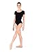 Adult Short Sleeve Dance Leotard D5102BLKL Black Large