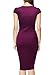 Miusol Women's Official V-Neck Retro Business Bodycon Pencil Dress