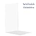 COLIBROX 2 Pairs/4 Pieces Plastic Acrylic Bookends with Round Corner, Clear Bookends for Books, Movies, DVDs, Magazines, Perfect for Bedroom Bookshelf Library School Office, Transparent, 7.3 x4.8 inch