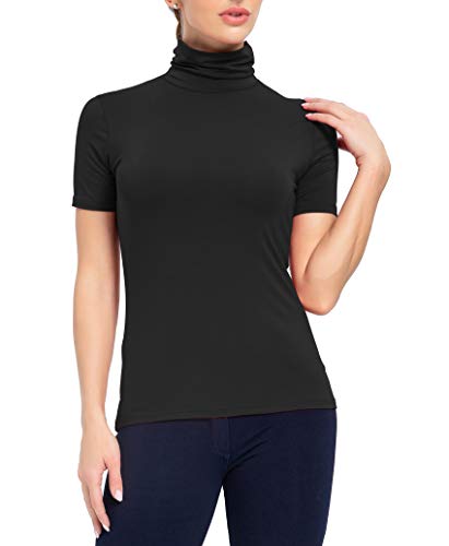 mock turtleneck tops
