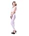 HDE Women's High Waist Leggings Stretch Tight Slimming Pants (White, Medium)