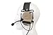 IRON JIA'S Hunting Headset Shooting Tactical Earmuffs Aviation headphone Noise Canceling Hearing Protection NATO plug (Desert)