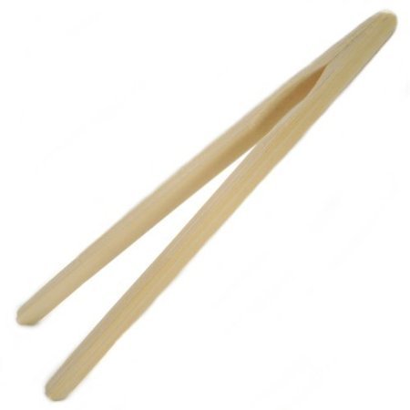 SCI Scandicrafts Bamboo 10 Inch Toast Tongs, Yellow