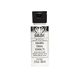 FolkArt Enamel Glass & Ceramic Paint in Assorted Colors (2 oz), 4056, White Frost