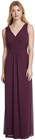 Samantha Paige V-Neck Sleeveless A-Line Floor Length Chiffon Formal Dress