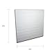 Proslat 88103 Heavy Duty PVC Slatwall Garage Organizer, 4-Feet by 4-Feet Section, 10 Panels, White