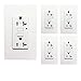 [5 Pack] SECKATECH 20 Amp 125 Volt Tamper-Resistant GFCI Wall Outlet Receptacle with 10 Free Wall Plates. The Product Details in the Description-ETL Listed,White