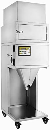 Forkwin Powder Filler Machine 10-1200g Powder Filling Machine 10-25 bags/min Weighing Filling Machine with LED Display Powder Packaging Machine for Flour Coffee Powder Grains Seeds
