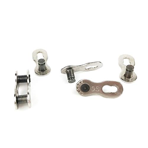 Hamineler 9 Pairs Bicycle Missing Link, Chain Link Connector 6-7-8 Speed 9 Speed 10 Speed Reusable Quick Coupling