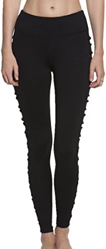 TITIKA Women's Sexy Highwaisted Workout See Through Mesh Side Panel Leggings for Girls (2)