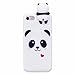 for iPhone 7 Case,for iPhone 8 Case, iFunny Cute 3D Cartoon Animals Unicorn Panda Shockproof and Full Protective Soft Silicone Rubber Phone Case for iPhone 7,iPhone 8 (White Panda)