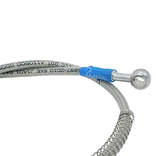 2400mm 240cm Motorcycle Reinforced Hydraulic Brake Oil Hose Line Pipe Fitting Stainless Steel Braided Cable For Motorcycle Pit Dirt Bike Enduro Motocross Street Bikes Sport Bikes ...