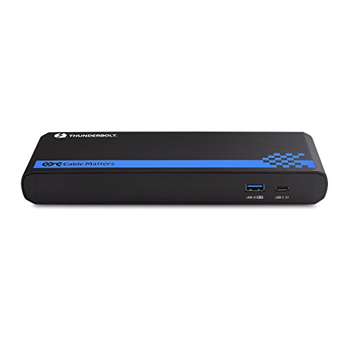 Certified Cable Matters Aluminum Thunderbolt 3 Dock with DisplayPort