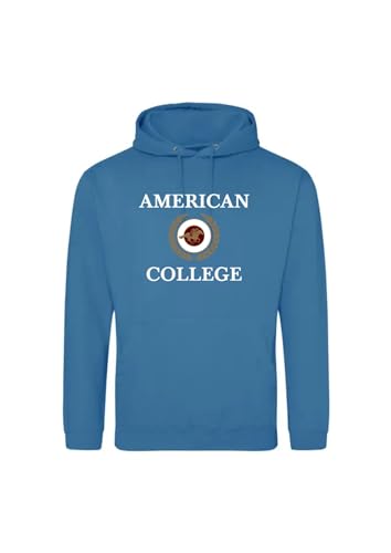 American College USA, Sweat Shirt, Pullover, Herren, Damen, Westen, Hoodies, Fleece, Thermo, Mit Kapuze, Unisex, Manner, Frauen Kleidung, Modell ACSCW7 Indigo XXL