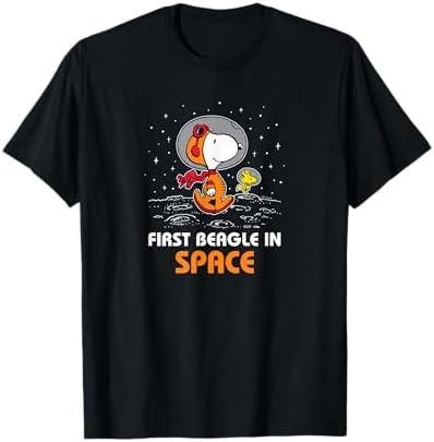 Amazon.com: Peanuts Snoopy First Beagle on The Moon T-Shirt