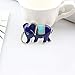 FOLCONROAD Auto Diamond Elephant Car Air Conditioning Outlet Clip Decorative (Blue)[US Warehouse] Christmas Gifts