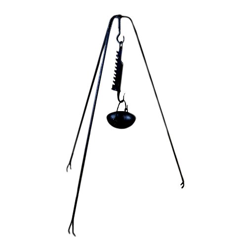 Three-Legged Foldable Iron Kettle Stand
