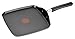 T-fal C03713 OptiCook Hard Anodized Thermo-Spot Scratch Resistant Titanium Nonstick Oven Safe PFOA Free Square Griddle Cookware, 10.25-Inch, Black