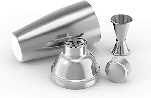 Kostlich Cocktailshaker Set 7 Stück Edelstahl Bar Set Zubehör - Barkeeper 25 Oz Martinishaker mit Mess Jigger… – Bild 3