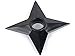 Oliasports Naruto Shuriken Throwing Star Real Size Plastic Costume (3 Pieces)