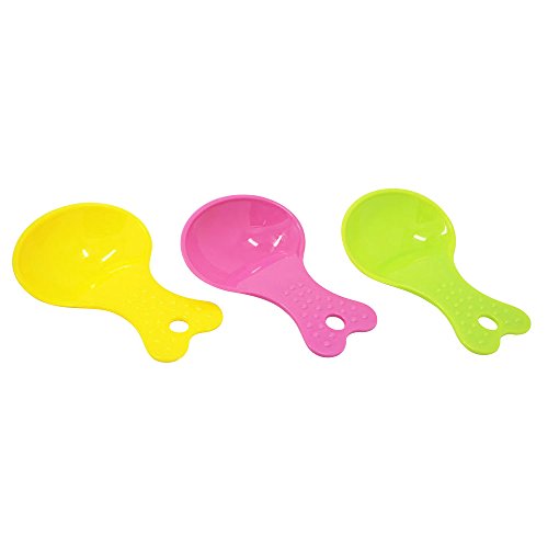 51Panda Pet Food Scoop, 6 Pcs Plastic Candy Color Small 1/2-Cup Spoon for Dogs and Cats Food (Color Random)