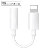 Lightning to 3.5mm Headphone Jack Adapter for iPhone, [Apple MFi Certified] Connector AUX Female Audio Earphone Stereo Cable for iPhone Xs Max XR X 8 7 6 Plus, Support iOS 10.3 iOS 11 12