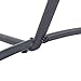 Lazy Daze Portable Heavy Duty Steel Hammock Stand with Adjustable Hooks, Carrying Bag, Fits for 9 FT Double Hammocks, Space Saving Hammock Only, 450LBS Weight Capacity