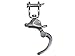 Five Oceans Stainless Steel 5-Inch Jaw Swivel Eye Snap Shackle - FO448