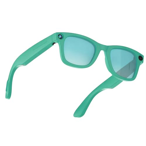 AMZISH AI Smart Glasses with Camera, 8MP HD Bluetooth Camera Glasses, 1080P Video Recording Sunglasses for Women Men, Real Time Translation, Voice Assistant, Open-Ear Audio for Travel, Work Vlog