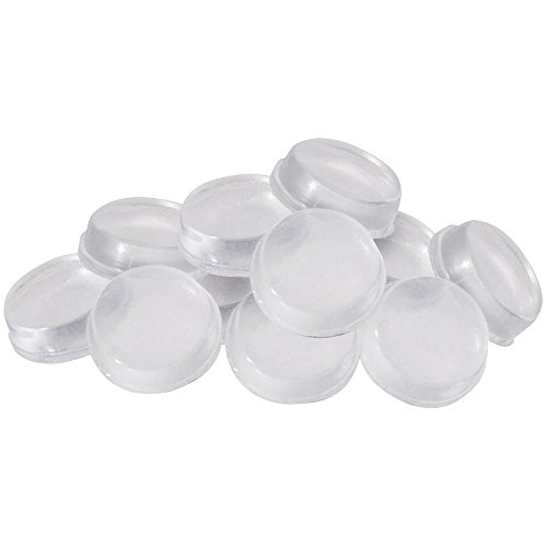 Self Stick Bumpers Variety of Sizes Assortment, Round & Square, 120 Pieces, Clear - Foam