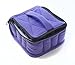 16-Bottle Essential Oil Carrying Cases Hold 5ml, 10ml and 15ml Bottles - Deep Purple with Lavender Interior - 4