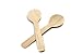 COOBL 3.9 Inches Mini Kitchen Wooden Ice Cream Dessert Spoons Disposable Wood Cutlery Tableware,Pack of 100
