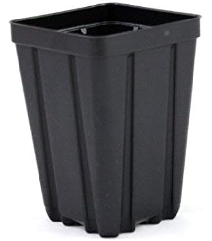 Amazon.com: Square Greenhouse Pots 3.5 inch x 5 inch- Black
