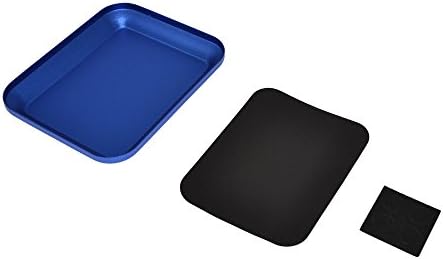 RCAIDONG Aluminium Alloy Magnetic Screw the Tray wiht Magnetic for RC Crawler Car Boat Drone Quadcopter Model Cell Phone Repair Tool (blue)