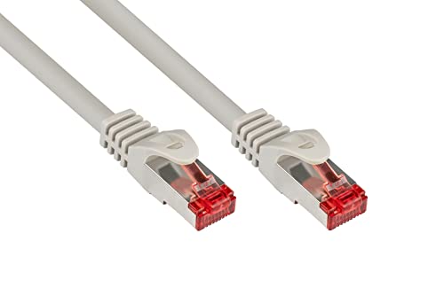 Alcasa Good Connections Cat.5e Ethernet LAN Patch Cable Snagless RNS, SF/UTP, 100 MHz; Gigabit Capable (10/100/1000 Base-T Ethernet Networking) for Patch Panel, Switch, Router, Modem grey grey 5 m — image 1