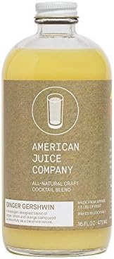 American Juice Company, Cocktail Mixer Ginger Orange Lemon, 16 Ounce