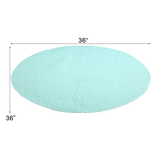 EXPAWLORER Washable Pee Pads for Dogs Reusable Round Pad for Puppy